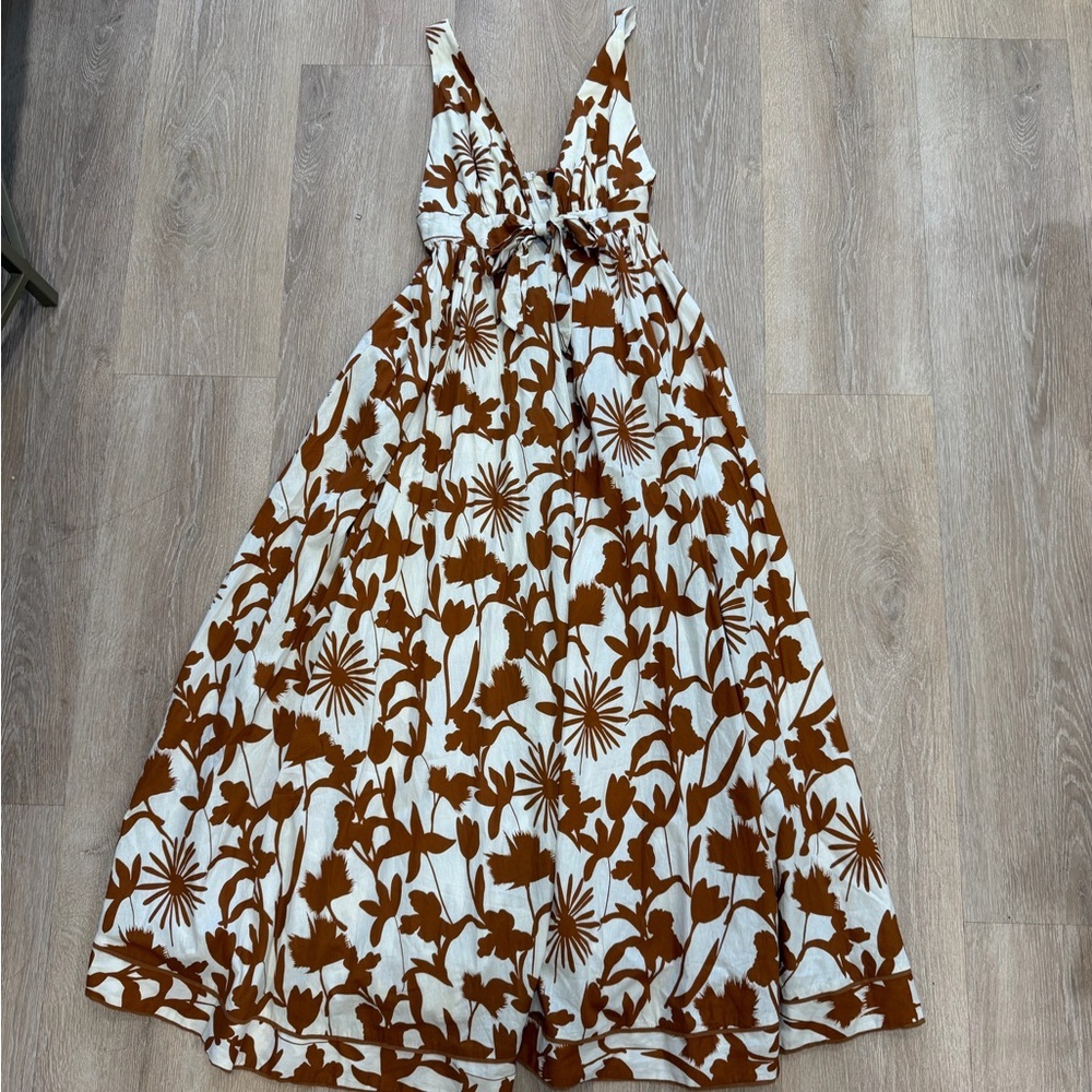 Red Dress Boutique Subtly Sweet Cream Multi Print Maxi Dress - Picture 7 of 11